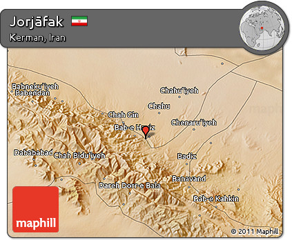 Satellite 3D Map of Jorjāfak