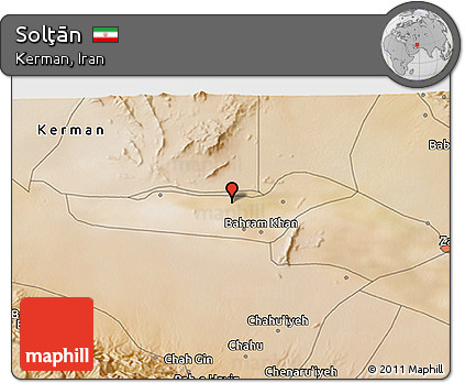 Satellite 3D Map of Solţān