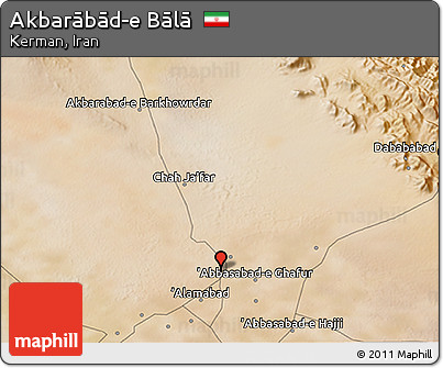 Satellite 3D Map of Akbarābād-e Bālā