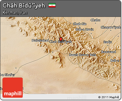 Satellite 3D Map of Chāh Bīdū'īyeh