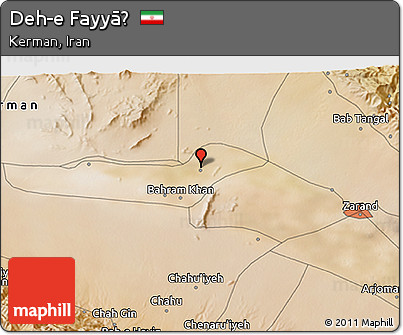 Satellite 3D Map of Deh-e Fayyāẕ