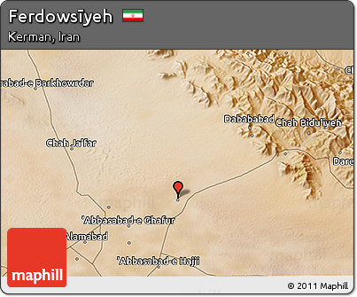 Satellite 3D Map of Ferdowsīyeh