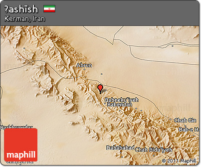 Satellite 3D Map of Ḩashīsh