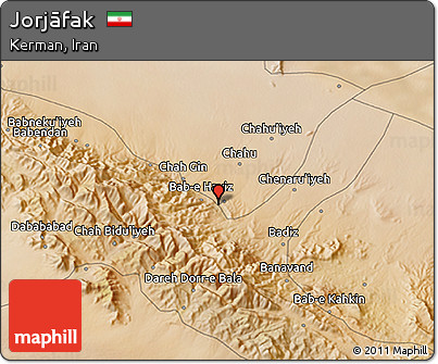Satellite 3D Map of Jorjāfak