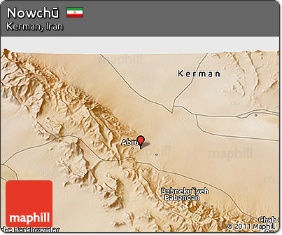 Satellite 3D Map of Nowchū