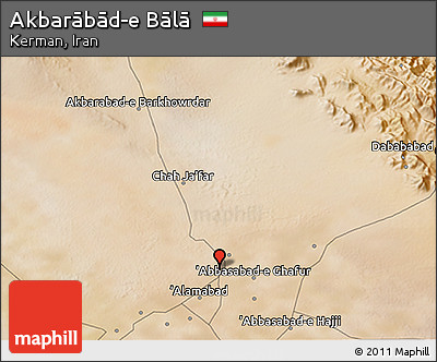 Satellite 3D Map of Akbarābād-e Bālā