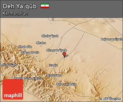 Satellite 3D Map of Deh Ya`qūb