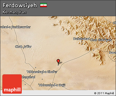 Satellite 3D Map of Ferdowsīyeh