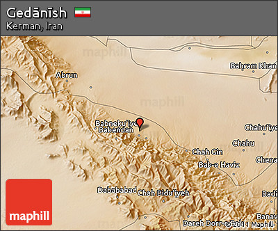 Satellite 3D Map of Gedānīsh