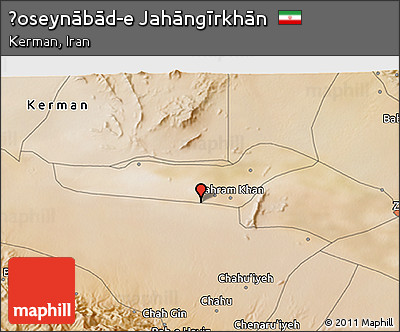 Satellite 3D Map of Ḩoseynābād-e Jahāngīrkhān