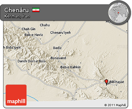 Shaded Relief 3D Map of Chenāru