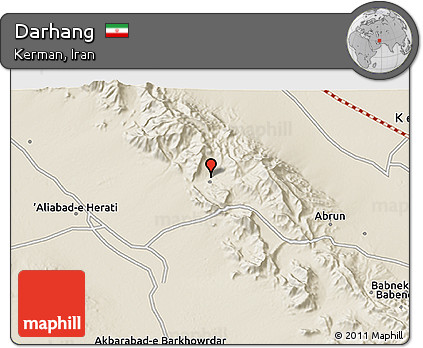 Shaded Relief 3D Map of Darhang