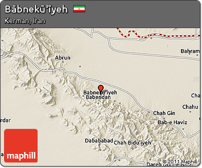 Shaded Relief 3D Map of Bābnekū'īyeh