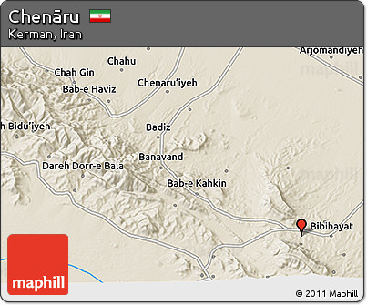 Shaded Relief 3D Map of Chenāru