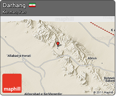 Shaded Relief 3D Map of Darhang