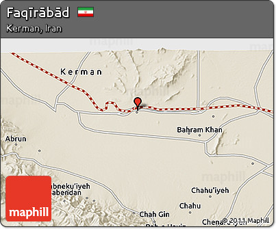 Shaded Relief 3D Map of Faqīrābād
