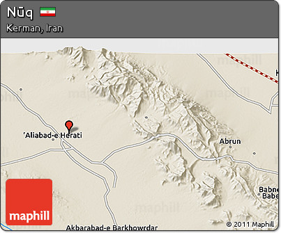 Shaded Relief 3D Map of Nūq