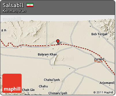 Shaded Relief 3D Map of Salsabīl
