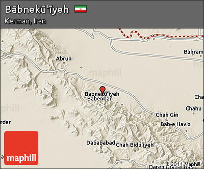 Shaded Relief 3D Map of Bābnekū'īyeh