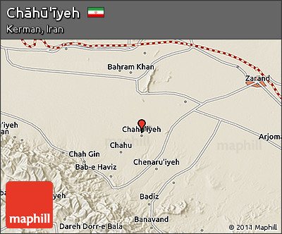 Shaded Relief 3D Map of Chāhū'īyeh