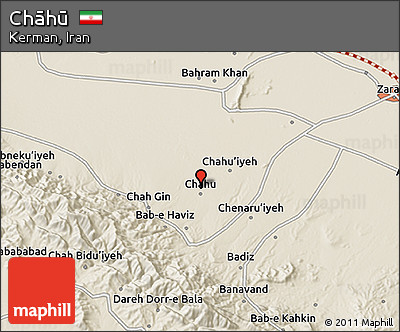 Shaded Relief 3D Map of Chāhū