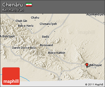 Shaded Relief 3D Map of Chenāru