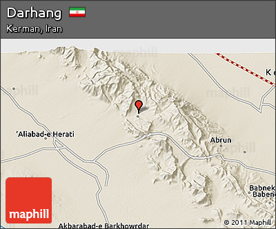 Shaded Relief 3D Map of Darhang
