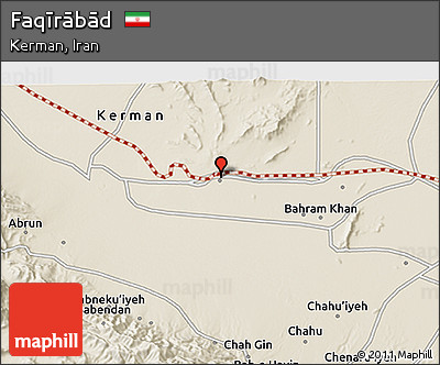 Shaded Relief 3D Map of Faqīrābād
