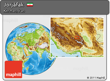 Physical Location Map of Jorjāfak