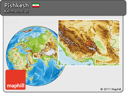 Physical Location Map of Pīshkesh
