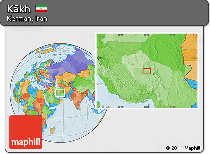 Political Location Map of Kākh