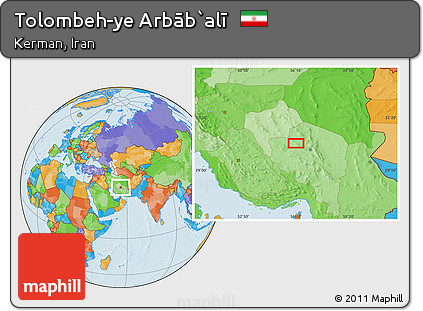 Political Location Map of Tolombeh-ye Arbāb`alī