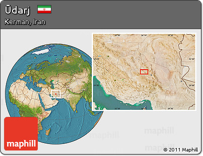 Satellite Location Map of Ūdarj