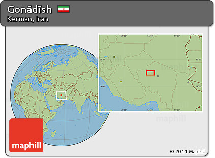 Savanna Style Location Map of Gonādīsh