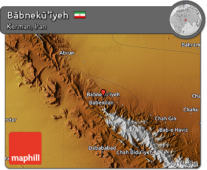Physical Map of Bābnekū'īyeh