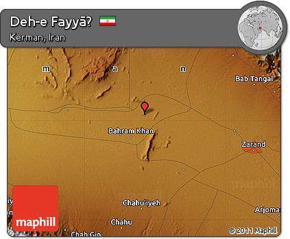 Physical Map of Deh-e Fayyāẕ