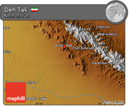 Physical Map of Deh Tak