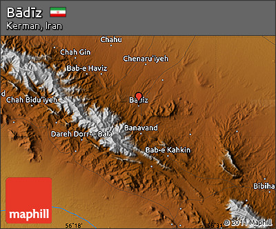 Physical Map of Bādīz