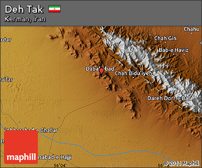 Physical Map of Deh Tak