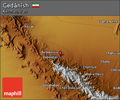 Physical Map of Gedānīsh