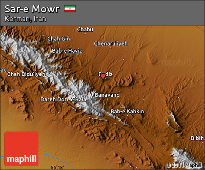 Physical Map of Sar-e Mowr