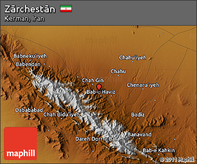 Physical Map of Zārchestān
