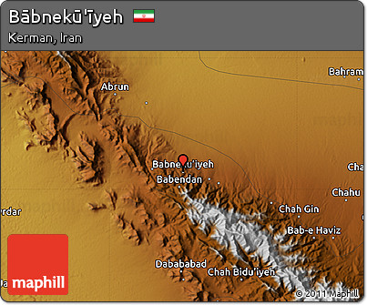 Physical Map of Bābnekū'īyeh