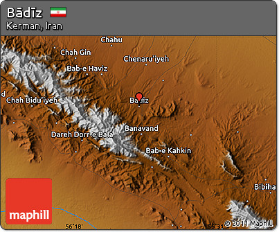 Physical Map of Bādīz