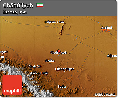 Physical Map of Chāhū'īyeh