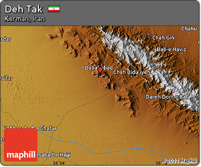 Physical Map of Deh Tak