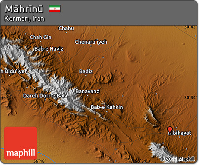 Physical Map of Māhrīnū