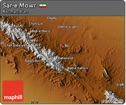 Physical Map of Sar-e Mowr