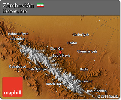 Physical Map of Zārchestān