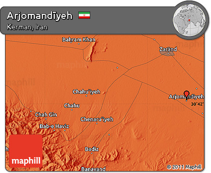 Political Map of Arjomandīyeh